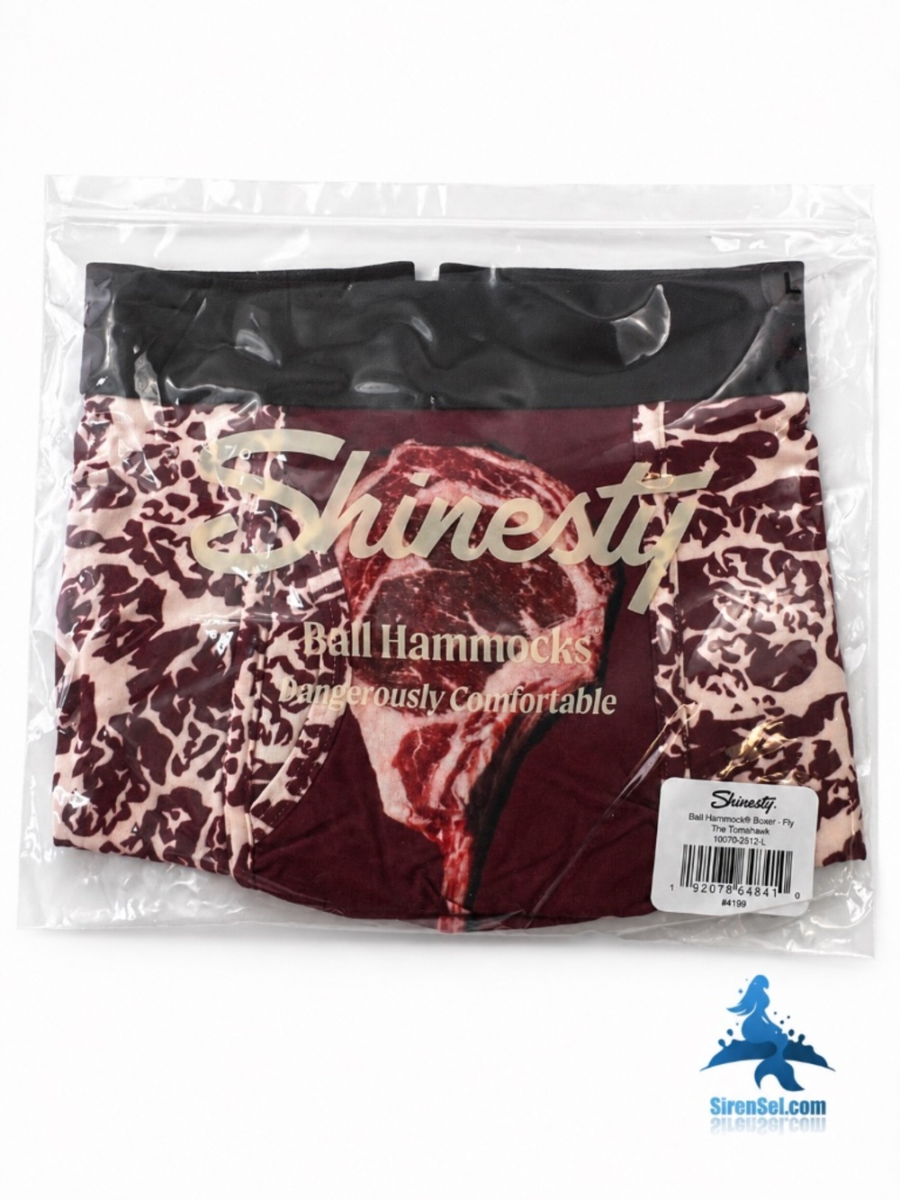1333 NWT Shinesty Tomahawk Ball Hammock Boxer Brief w/Fly – L – Marbled Meat - Picture 2 of 11